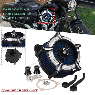 HDBUBALUS Motorrad Air Filter Spike Für Harley M8 Touring 2017-2019 & Softail 2018