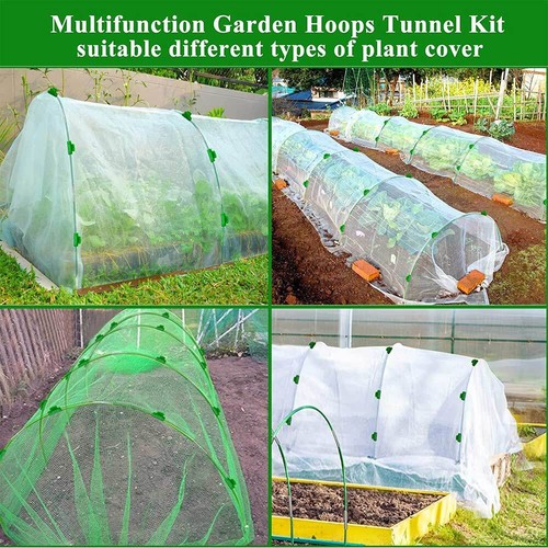 Garten Gewächshaus Reifen Pflanzenwachstum Tunnel Stützrahmen Pflanzenschutz Kit - Bild 8 von 12