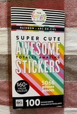 MAMBI Happy Planner 2019 Big Rainbow Sticker Book 59 Used Pages