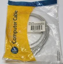 6ft PS2 Keyboard/Mouse Extension Cable  Mini Din 6' M/F PS/2 405-06 Shielded