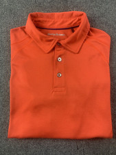 Tommy Bahama Mens Short Sleeve Performance Polo Shirt Size L Orange