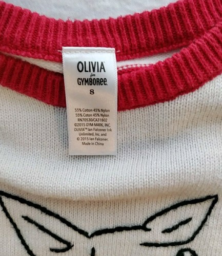 Gymboree Used Sweater Beret Set Girls Size 8 Olivia Pig Striped Back Long Sleeve - Picture 11 of 20