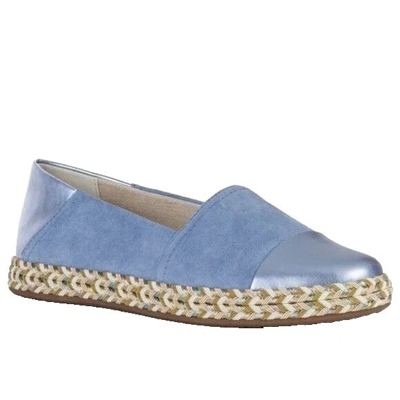 Planos planos informales superiores de cuero para mujer Geox