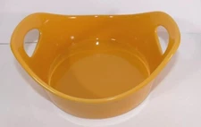 Rachel Ray Round Baking Dish 1.5 Quart Yellow Ceramic Serving w/ Handles G014