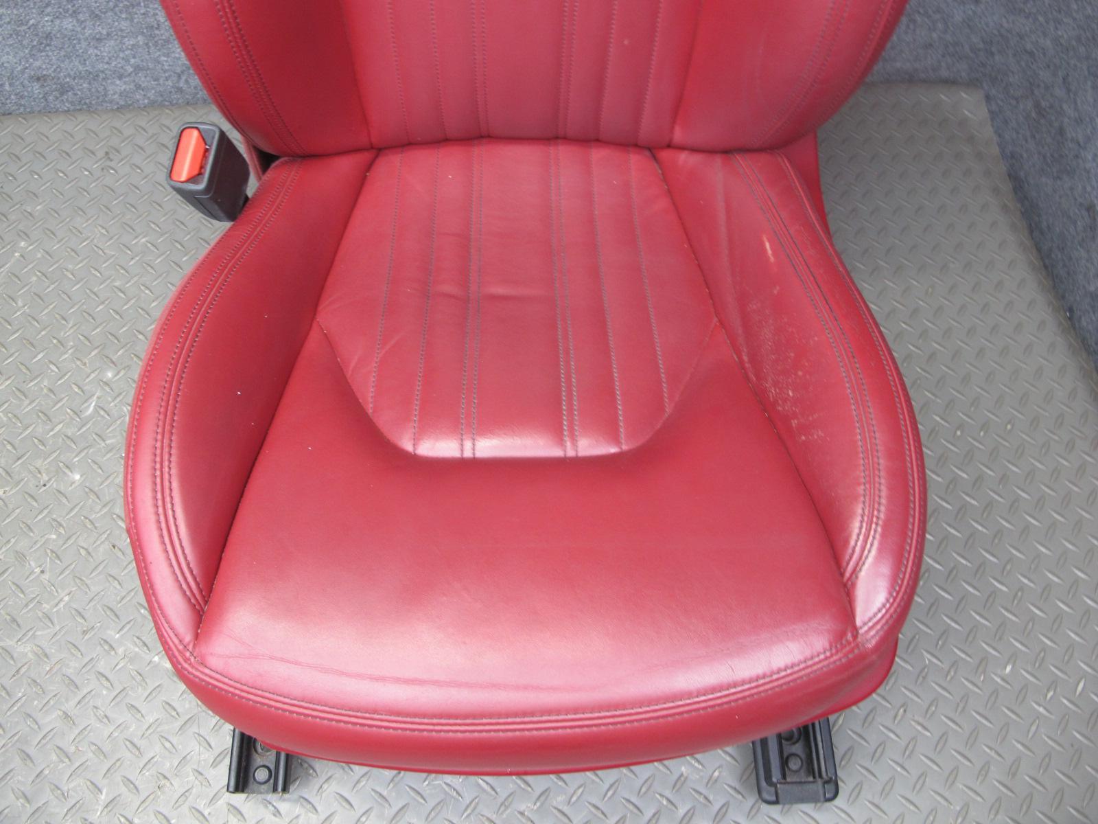 2017-2020 MASERATI LEVANTE M161 FRONT & REAR LEFT & RIGHT LEATHER SEAT SET RED