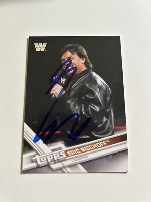 Eric Bischoff WWE Signed 2017 Topps Card # 94