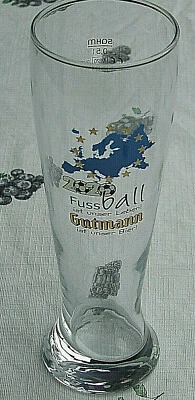 Gutmann Weizenglas Fussball 2020 Die EM die nicht stattfand ! 0,5 L  Unbenutzt - Bild 1 von 4