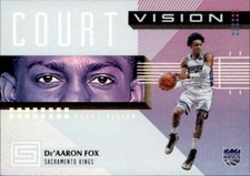 De'Aaron Fox 2018-19 Panini Status Court Vision Card #4