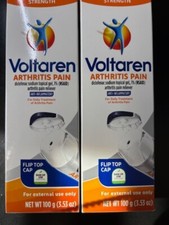 Lot of 2 Voltaren Arthritis Pain Relief Pack 2x100g/3.53oz Exp 05/2028