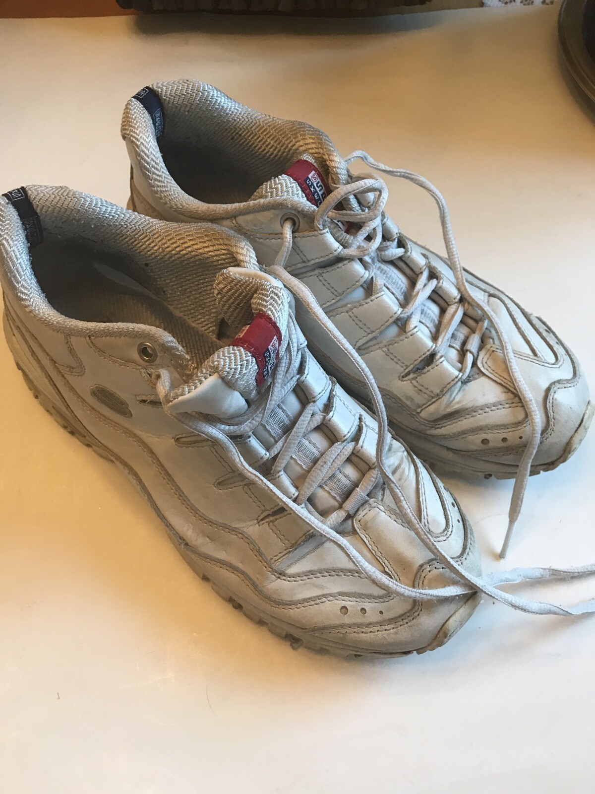 Skechers Energy Sport Women's White Leather Athletic … Gem