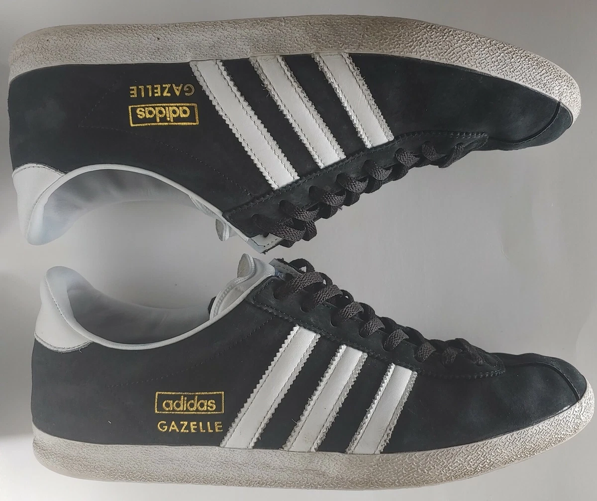 adidas Samba Black Suede Size 9 Gazelle OG White Vintage Trefoil Original eBay