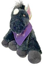 First and Main Floppy Friends Plush Black Horse Pony 9" Bandana Lamberts Cafe
