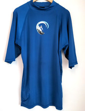 Kanu Surf Shirt Sun Protection Swim Beach Coastal Resortwear Ocean Mens XL Blue