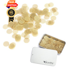 Scotte 200 pcs 1/2 Inch Brass Pipe 0.5 (Pack of 200), goldish-brown