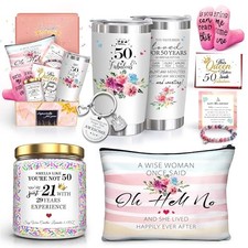  Gifts for Women,Happy Gifts for Her Friends Mom Wife Sister 50th Birthday