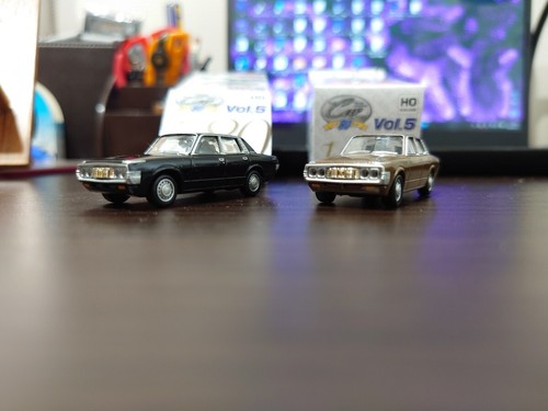 Juego Tomytec Toyota Crown MS60 negro y marrón 223389 | Condition: Used