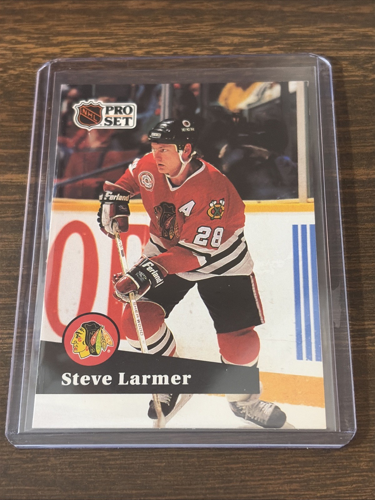 1991-92 Pro Set - Steve Larmer #49 Chicago Blackhawks