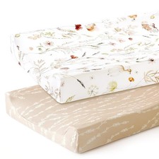 GRSSDER 2-Pack Stretch Ultra Soft Jersey Knit Changing Pad Cover Set 32-34"x16"