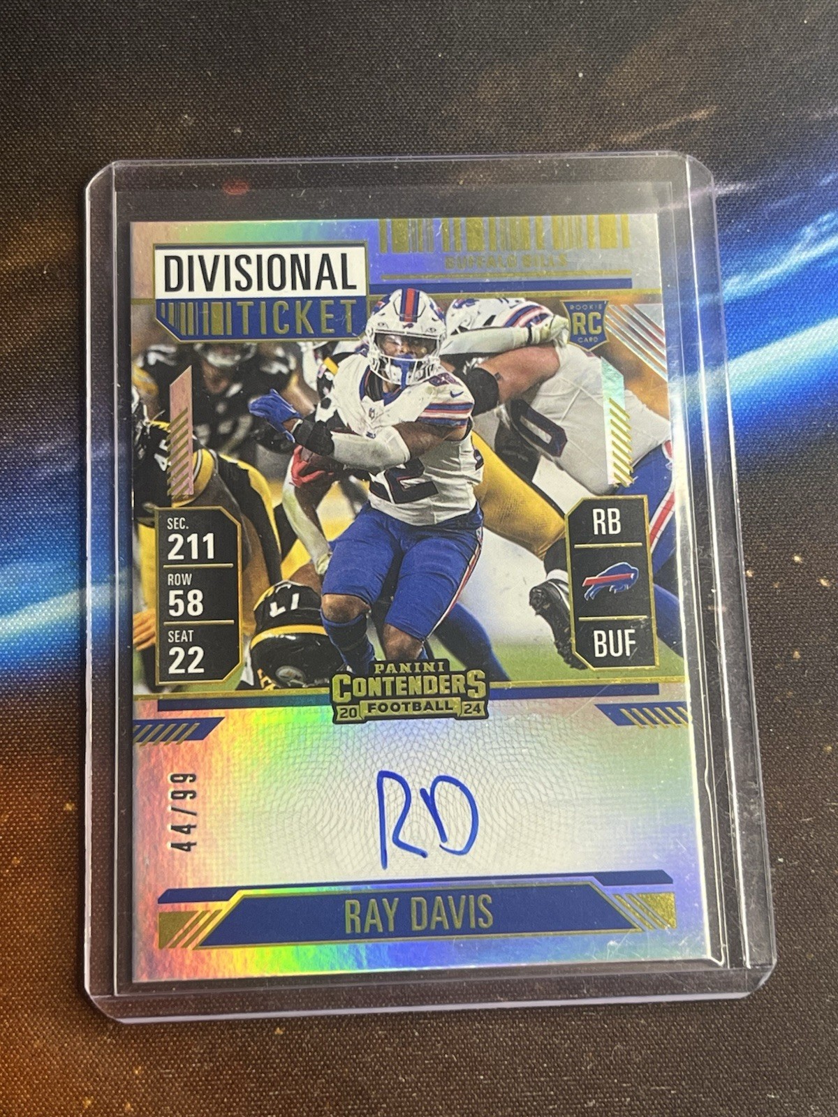 2024 Panini Contenders - Divisional Ticket Ray Davis On Card Auto (44/99)