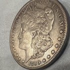 1890-CC Morgan Silver Dollar $1 90% Silver Business Strike Carson City KM#110 — photo 9