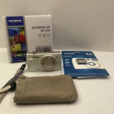 Olympus VR-340 Digital Camera 16.0 MP and Bundle Tested/Working