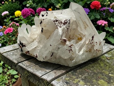 Clear Quartz Cluster 288g | Natural Quartz Crystal Points | Raw Mineral