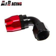 12AN AN12 90 Degree Swivel Oil/Fuel/Gas Line Hose End Fitting Adapter Red EMUSA