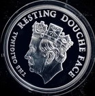 2023 1oz Silver Shield Resting Douche Face .999 AG Proof Round (COA 459). No Box