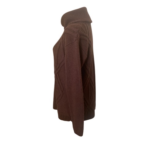 Lafayette 148 New York Alpaca Camel Blend Sweater Womens Medium Brown - Picture 4 of 7