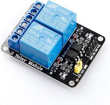 2 Channel DC 5V Relay Module with Optocoupler Low Level Trigger