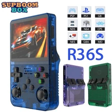 128GB,R36S Handheld Game Console 3.5 Inch IPS Screen,20000+ Games, Video Games