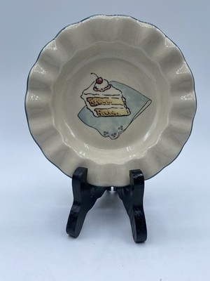 White Barn Candle Co Candle Holder Plate Pie Fluted Edge Farm House Country