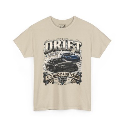 Drift Racing Vintage T-Shirt Sideways Is a Direction Tee JDM Car Fans Gift
