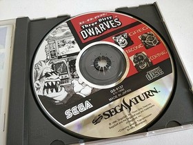 Trois Nains Sales Jeu Sega Saturn Disque, Manuel, Ensemble En Bo&icirc;te Test&eacute;-D0125-