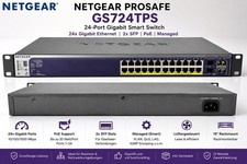 Netgear GS724TPS 24x RJ-45 Gigabit PoE 192W S...