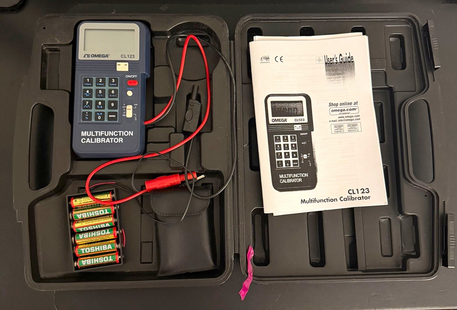 OMEGA CL123 Process Calibrator Multifunction Kit w/ Case & Manual