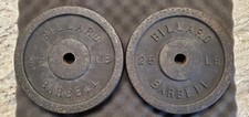 Billard Barbell Dimpled Thick Plates 25lb Pair 