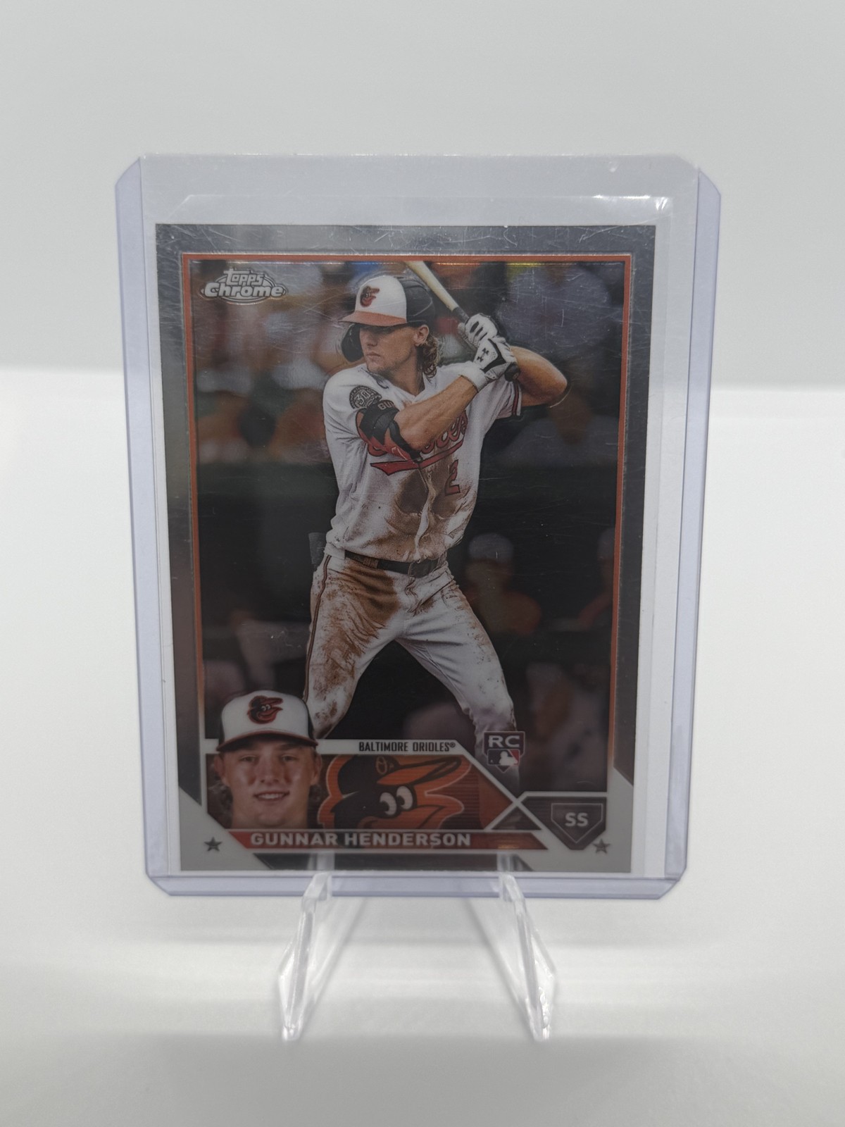 Gunnar Henderson - 2023 Topps Chrome #2 - Batting (RC)