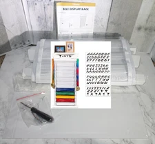 12 Karate Belts Display Rack Shelf Personalized Stickers Martial Art Taekwondo