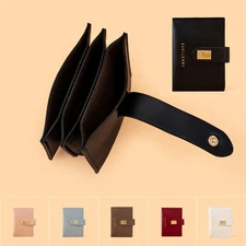 Leather Wallet for Women Small Pocket Purse Large-capacity Wallet ID Card Purse