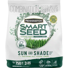 Seed Sun Shade Southern Lawn Grass Seed Mix, for Sun to Partial Shade, 3 lb.