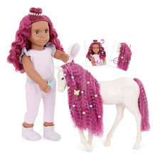 Our Generation Estra Delta 18" Doll Foal Hair Play Set