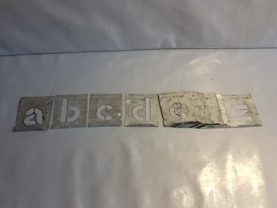 Schriftschablonen Satz Buchstaben 60mm Metall Bundeswehr (Q-C10) - Bild 1 von 3