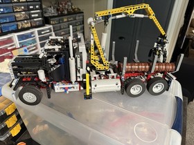 LEGO Technic Logging Truck 9397 Complete Set With Instructions. Working Power