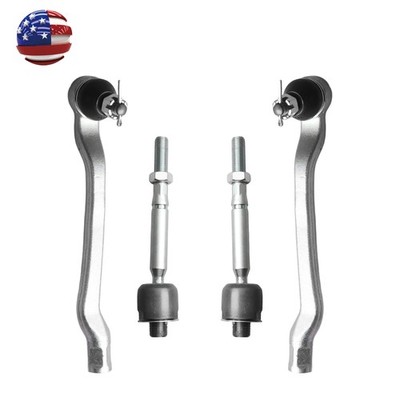 Set of 4 Front Inner & Outer Side Steering Tie Rod End for 2001-2006 Lexus LS430