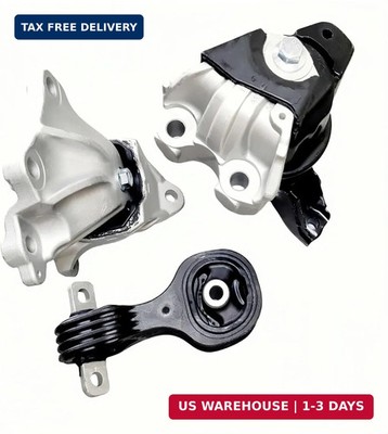 Yllhaoyuan Complete Set of 3 Engine Motor Mounts for 2012-2015 Civic 1.8L Coupe 