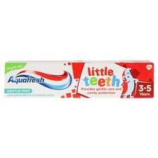 6 x Aquafresh Little Teeth Gentle Mint Toothpaste 3-5 Years 50ml 31.33 per litre
