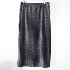 Maeve by Anthropologie Skirt sz LARGE Gray-Blue Stretch Pull-on Pencil Textured