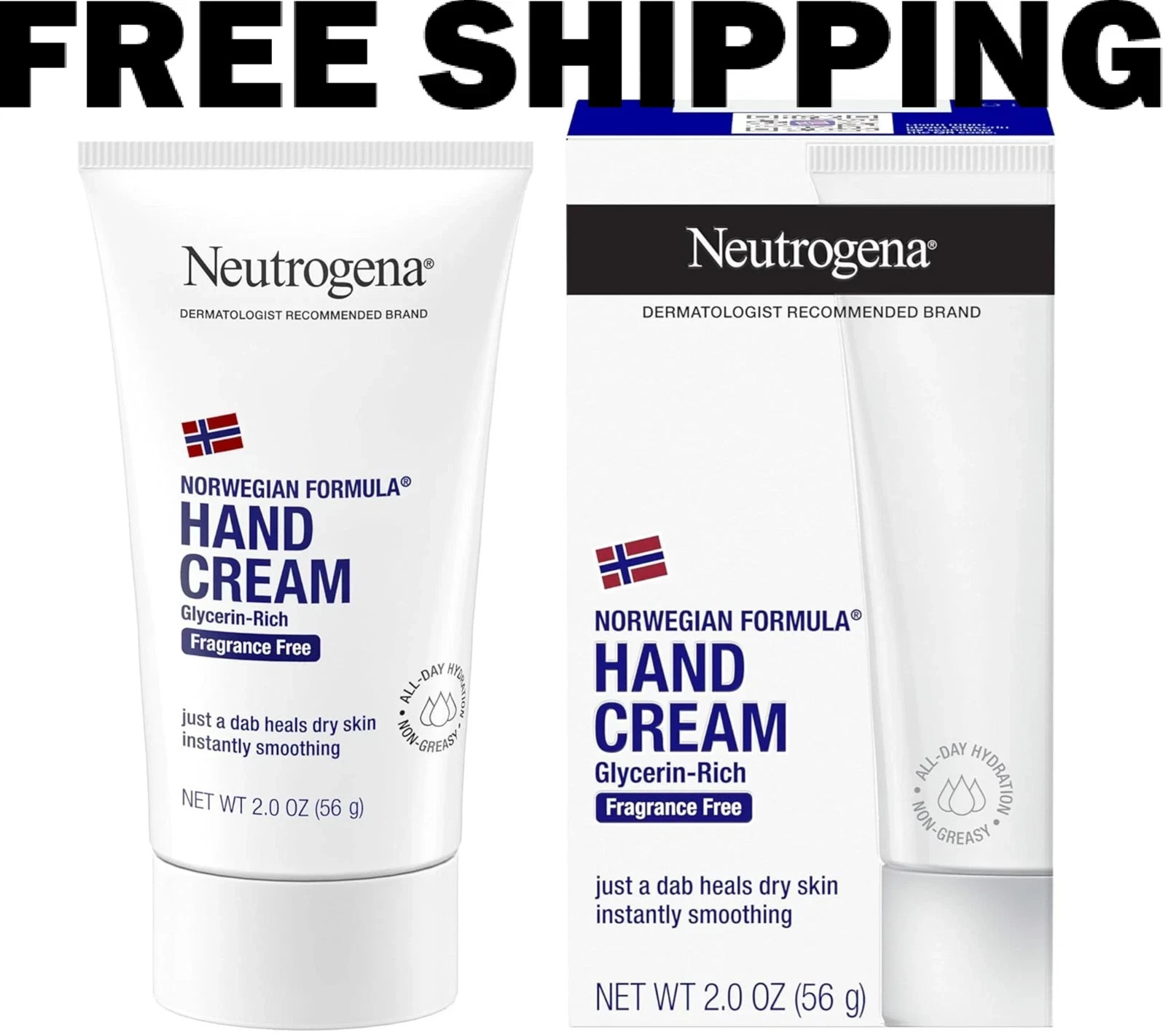 Neutrogena Norwegian Formula Dry Hand Cream, Fragrance-Free,