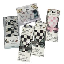 mackenzie childs x goody Bundle 3 Mini Brushes/1 Comb  Case/1Pins  Tin ALL NEW
